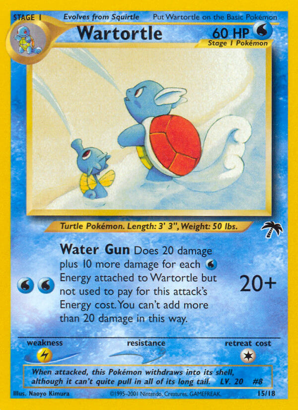 Wartortle Pokémon TCG card